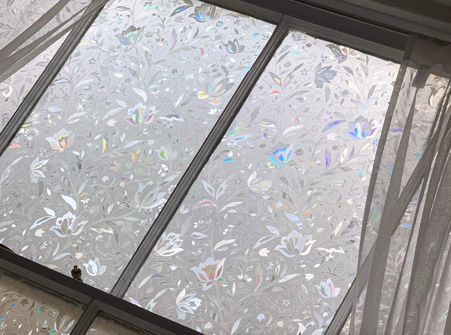 LEMON CLOUD Window Film Privacy, Frosted Opaque Glass Films, Non Adhesive Static Cling Heat Control, Tint Decorative Film - Image 5