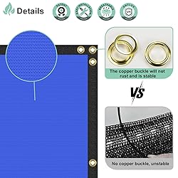 SunnyRoyal 8' x 46' Blue Privacy Fence Screen Heavy