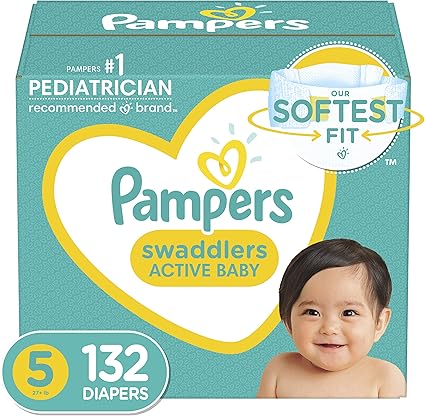 Amazon.com: Baby Diapers Size 5, 132 