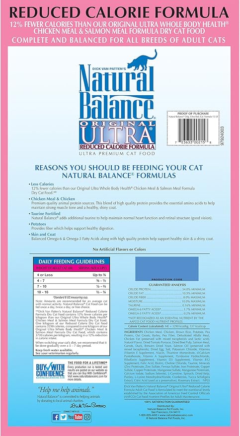 natural balance reduced calorie