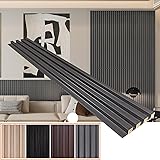 YU LI 3DH WPC Slat Wall Panels 12-Pack 48x 6in & 4