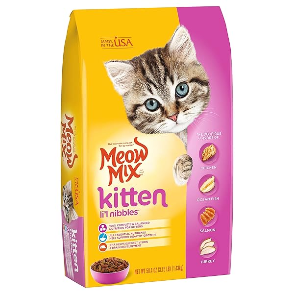 MEOW MIX CAT FOOD, KITTEN FORMULA, 3.15 LB