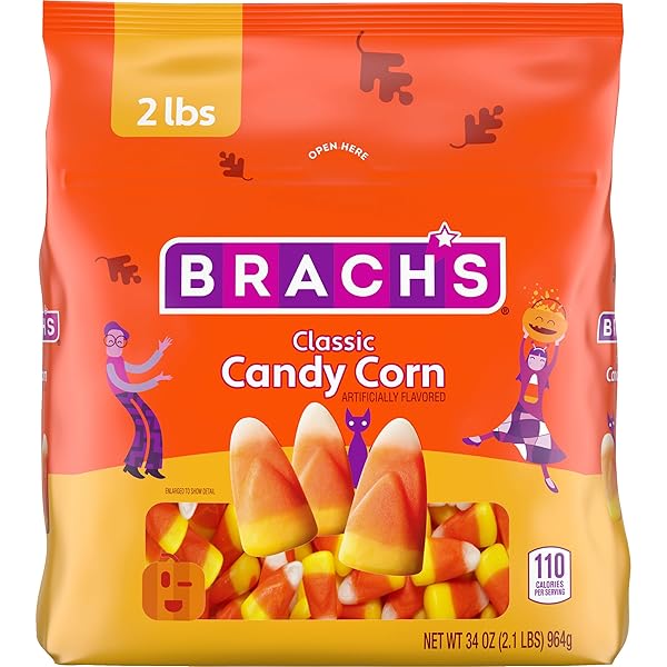 BRACH’S CLASSIC CANDY CORN, HALLOWEEN CANDY, CLASSIC FALL TREATS, 34 OUNCE BAG