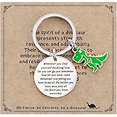 AHAETH Gifts for Dinosaur Lovers Keychain Adults Women Presents T Rex Jewelry Dinosaur Keychain