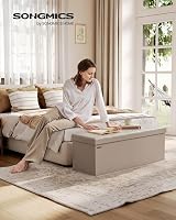 SONGMICS MAZIE Storage Ottoman Bench 110 cm End of Bed Foldable 131 L view 2