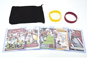 FRUZELG Larry Fitzgerald Football Cards Assorted (5) Bundle - Arizona Cardinals Trading Cards
