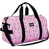 Kids Duffle Bag Overnight Bags for Boys and Girls Weekender Sleepover Carry-On Tote for Traveling Gym Sport Dance (Mermaid)