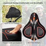 YOUNGDO Gel Bicycle Seat Cover Soft Dense Memory Foam Non-Slip Rain Cover view 3