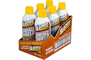 Blaster Surface Shield Complete Corrosion Protection for Long Lasting Automotive Undercoating Applications, 12 oz Aerosol, Pack of 6