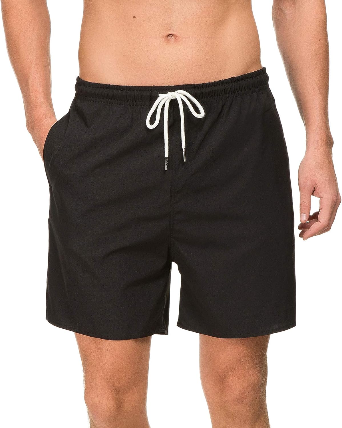 mens swim shorts zip pockets