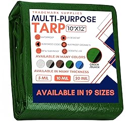 Large Waterproof Tarp - Heavy Duty 10 Mil Thick