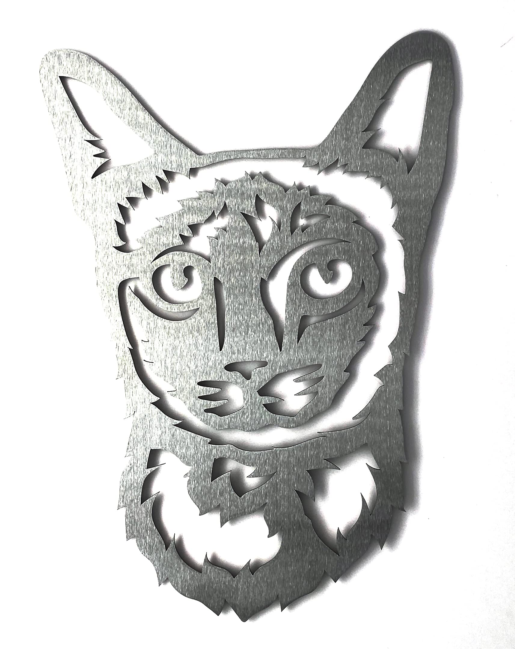 Image Industry Siamese Cat Garden Art Sculpture/Garden Ornament/Rusty Metal Cat/Metal Garden Sculpture/Metal Art (Small 140mm x 203mm)