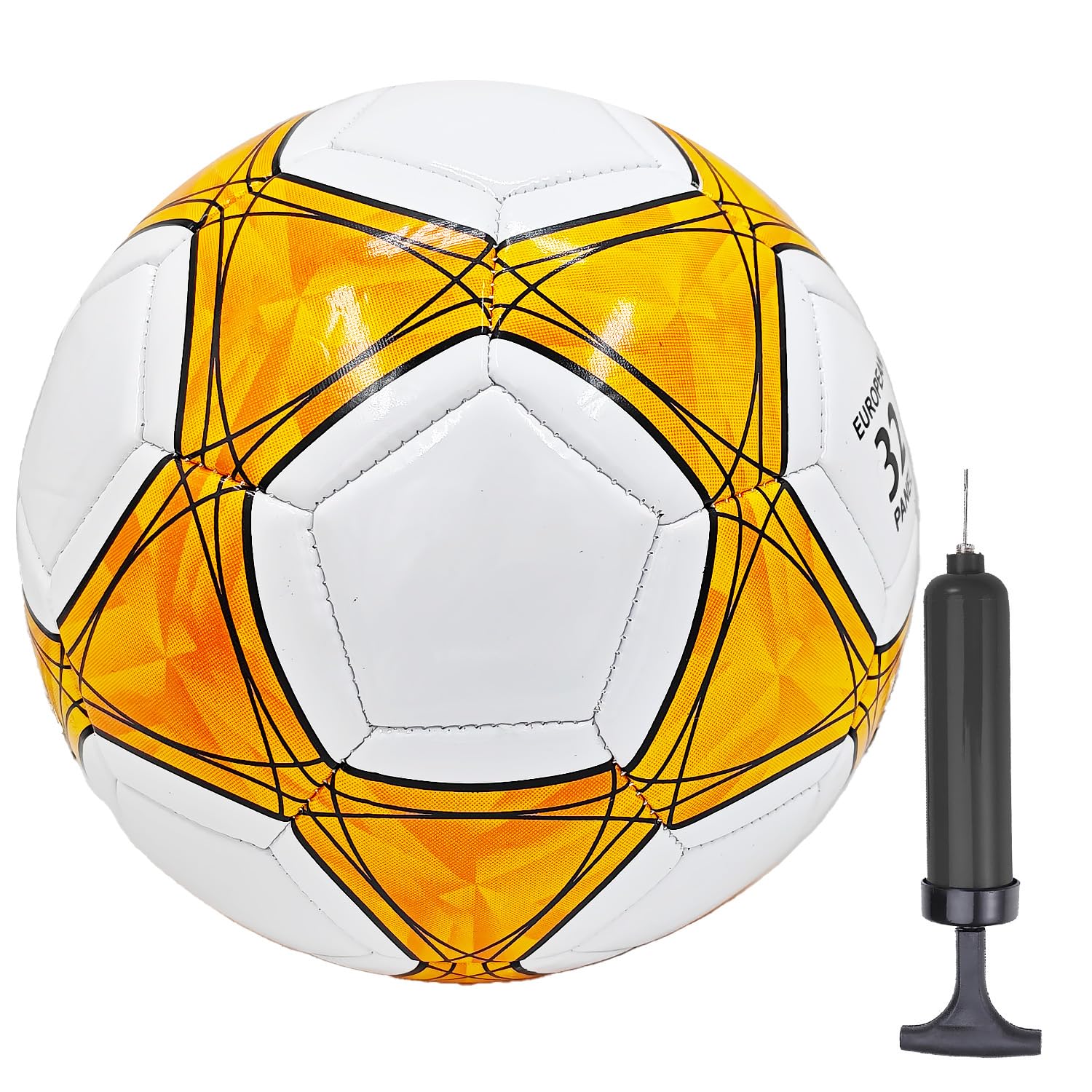Photo 1 of AYANICA Soccer Ball Size 3,4,5 Soft PU for Practice Training Gift Boys Girls Come with Pump and Needle