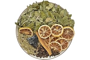 APRAGAZ Christmas Potpourri Simmering, Simmer Pot Mix Dried Lemon Slices, Rosemary, Peppercorn, Palo Santo, Black Obsidian - Stovetop Potpourri Hostess Gift(Ultimate Energy Cleanse)