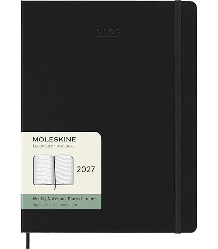 Amazon.com : Moleskine 2027 12-Month Weekly Planner, XL, Sapphire