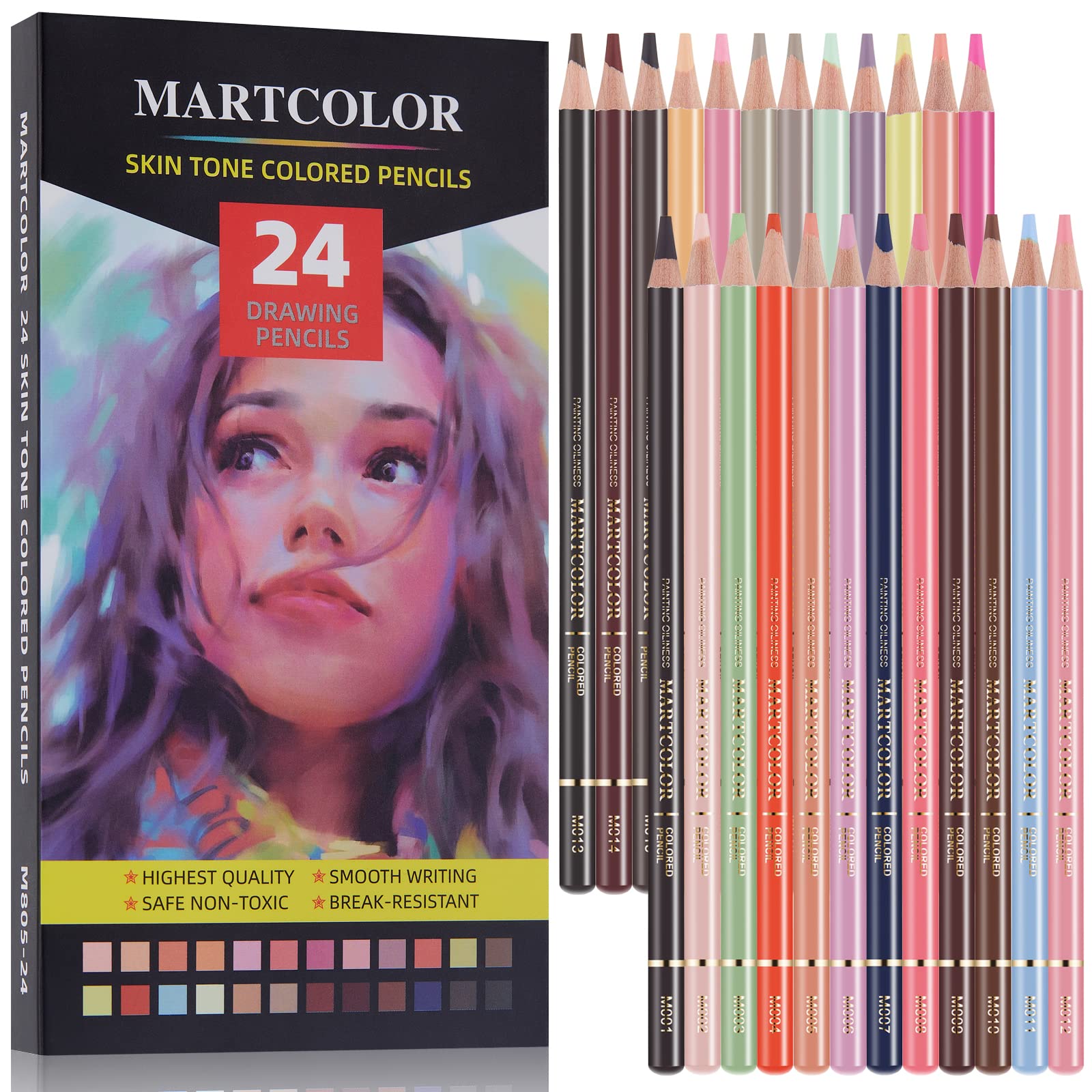 Mua Skin Tone Colored Pencils for Portraits and Skintone Artists, 24