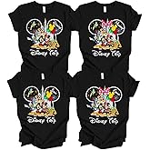 Family Vacation Custom Shirt – Personalized Castle Theme Tee with Balloons and Fireworks – Matching Group Trip T-Shirt