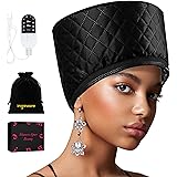 Heat Cap for Deep Conditioning, Ingeware Thermal Cap for Hair Steamer Cap for Natural Hair Portable Electric Heat Hair Spa Ca