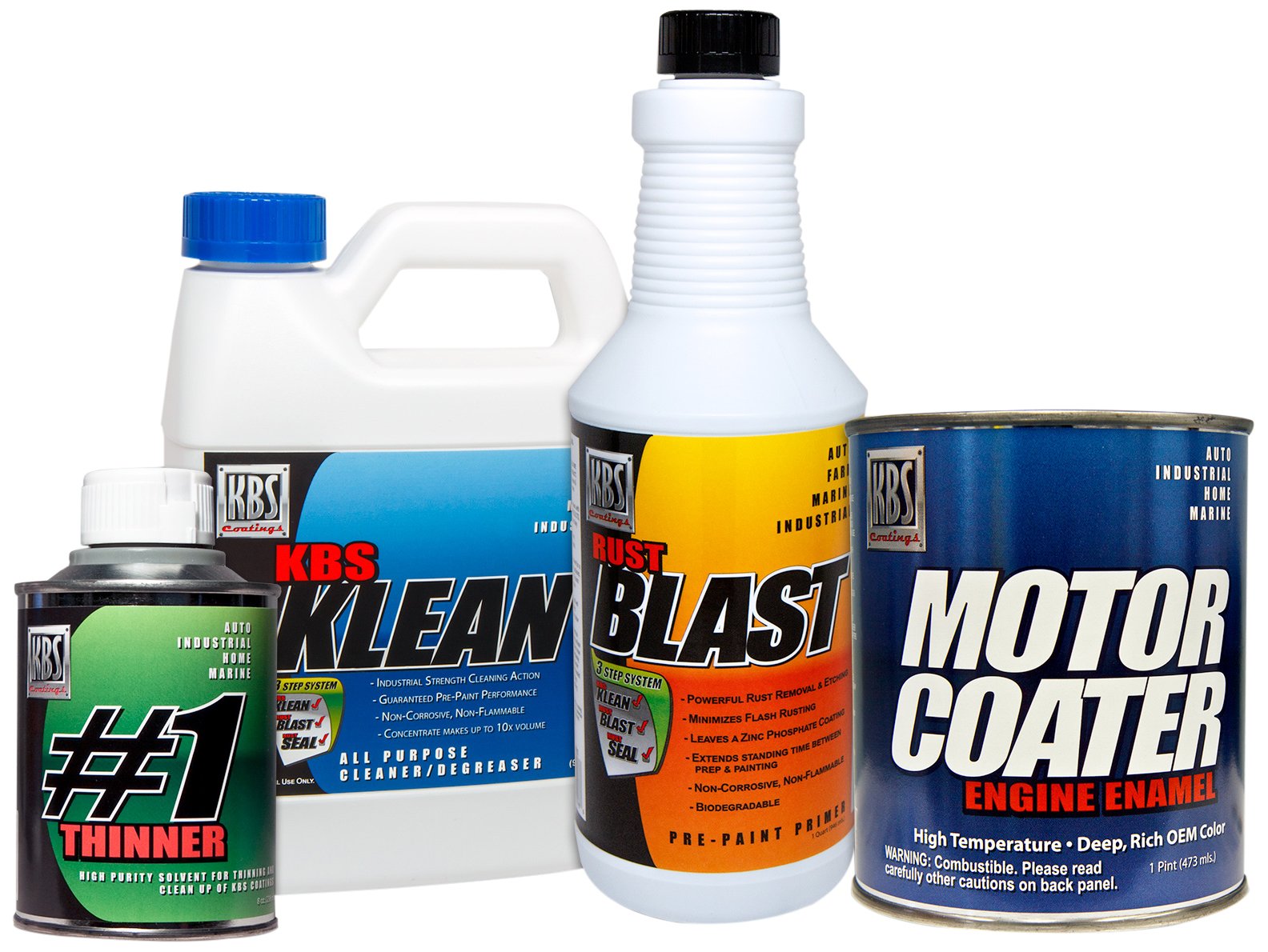 KBS Coatings 58029 Chevy Dark Charcoal Motor Coater Engine Paint Kit