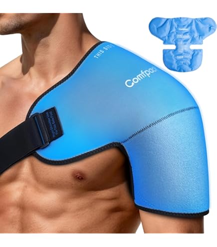 Amazon.com: Comfpack 3D Shoulder Ice Pack Wrap, Shoulder Brace