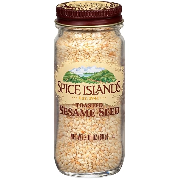SPICE ISLANDS TOASTED SESAME SEED, 2.1 OUNCE