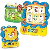 KiddoLab Words and ABC Learning for Toddlers 1-3 Years Old with Chapa The Lion Alphabet Book - Interactive Sound Book with Melodies, Fun Sounds & Light for Early Education and Development