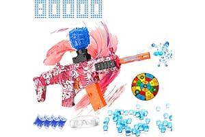 JFGG Electric Gel Ball Blaster Toys Splatter Ball Blaster with 80000+ Water Beads for Activities Team, Eco-Friendly Automatic Outdoor Games Toys, Boys and Girls Adult Gifts Ages 12+ (Deep Red)
