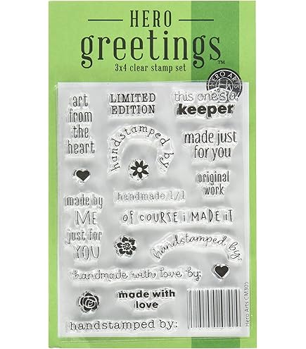 Hero Arts Caring Pensées Wood-Block Tampon