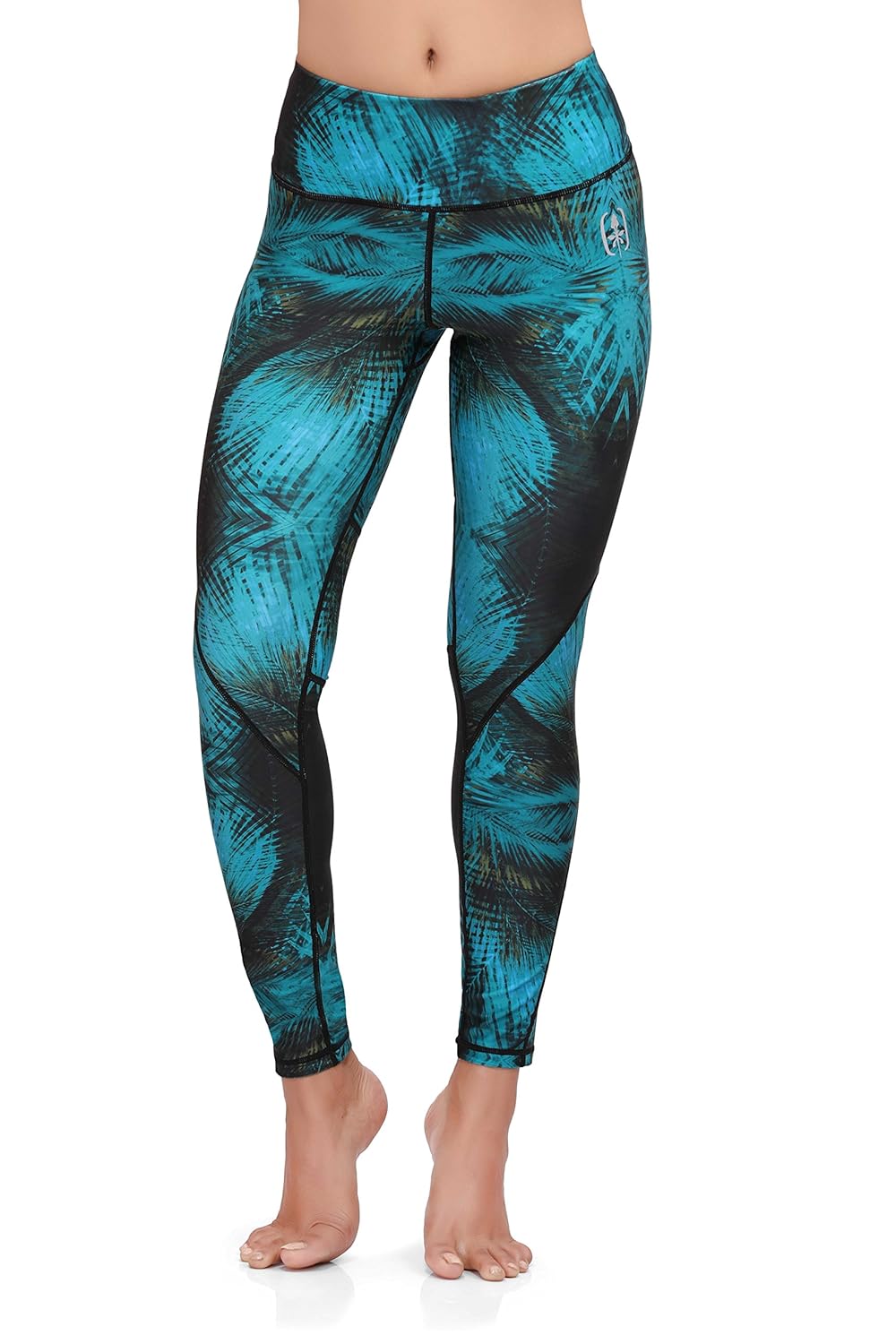 swee athletica activewear bottoms for women - turquoise/black