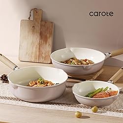 CAROTE 10" Ceramic Frying Pan Skillet, Non Stick