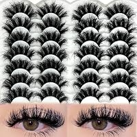 GMAGICTOBO Kunstwimpern – 8 Paar, Flauschig, 20 Mm, 3D Mink-Look, Vegan, Mit Flexiblem Band