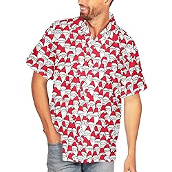 HUGLAZY Funny Hawaiian Christmas Shirts for Men