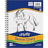 UCreate Sketch Diary P4794, 11" x 8 1/2", 70 Sheets