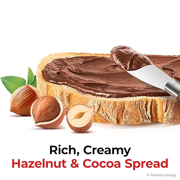 NUTELLA HAZELNUT SPREAD WITH COCOA, CREAMY HAZELNUT SPREAD, BREAKFAST FAVORITE, 35.3 OZ JAR