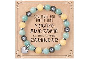 jewelrycard Sometimes You Forget Your Awesome Bracelets for Women, Best Friend Birthday Gifts for Women Friendship Bracelets, Teen Girl Gifts Trendy Stuff, Inspirational Jewelry for Women Girls