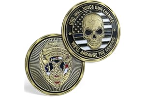 YGLLSSY St. Michael Challenge Coin Police Officer Thin Blue Line Commemorative Gift
