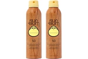 Sun Bum Original SPF 50 Sunscreen Body Spray - Broad Spectrum Moisturizing Sunscreen with Vitamin E - Hawaii 104 Act Compliant (Made without Octinoxate & Oxybenzone) - 6 oz (Pack of 2)