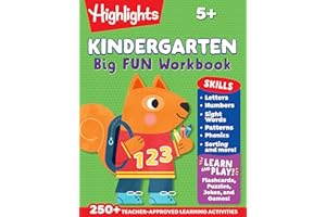 Kindergarten Big Fun Workbook: Kids Workbook with Tracing Worksheets, Alphabet Practice, Math Activities and Puzzles for Kind