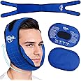 Hilph Non-Slip Wisdom Teeth Ice Pack with X-Strap for TMJ & Post-Surgery, 2 Large Adjustable Hot Cold Packs Face Oral Ice Pack Wrap for Jaw Pain, Tooth Extraction & Teeth Removed, Tonsillectomy