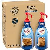 Nestle Coffee mate French Vanilla Non-Dairy Creamer Pump, 50.7 oz, 2-Pack | Concentrated liquid creamer, no refrigeration needed, ideal for offices, breakrooms and self-serve coffee stations