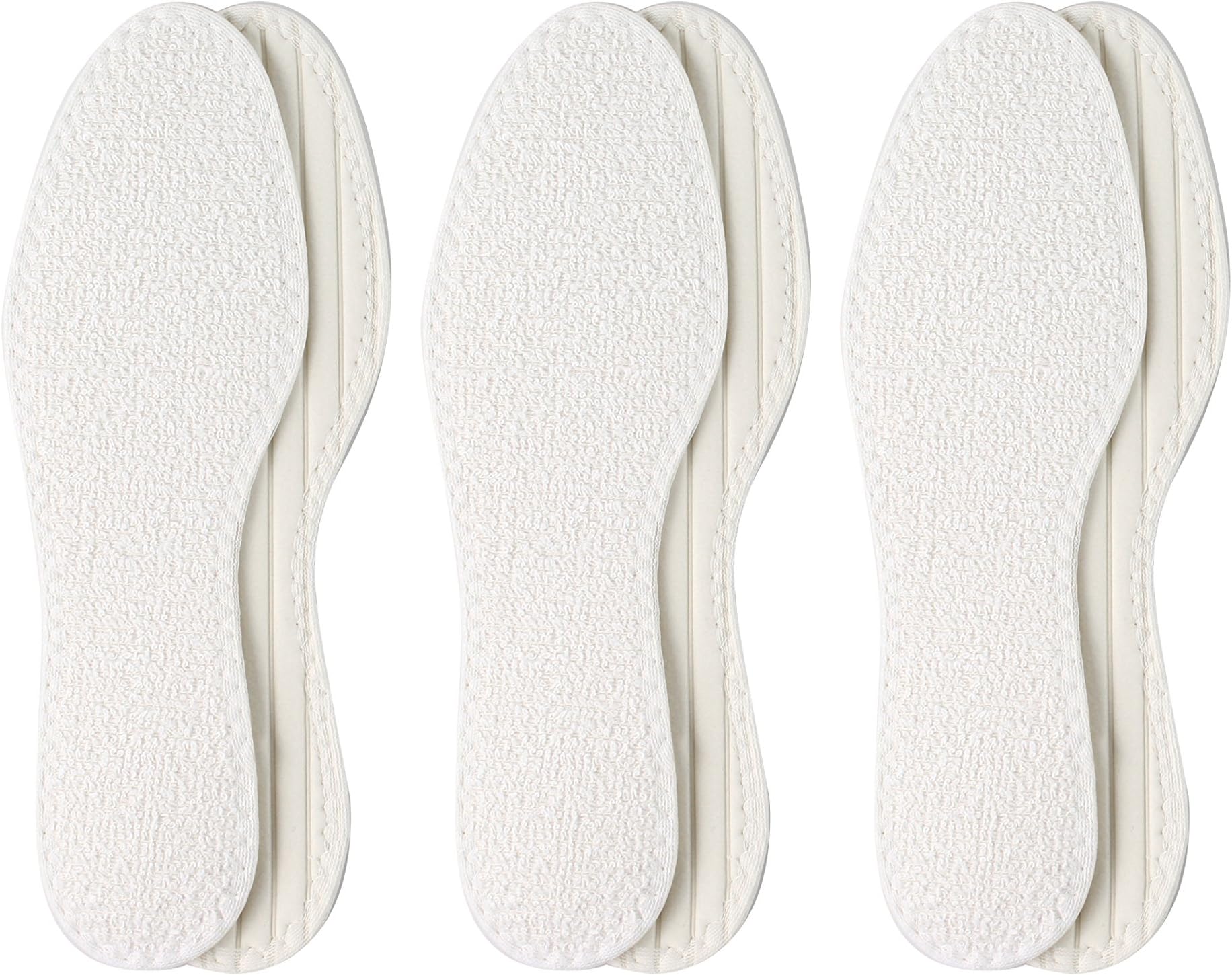 BERCKLAND 3 Pairs Ventilated Barefoot Shoe Soles for Men and Women-Shoe Fillers/Protectors/Grips Prevent Orthotics-100…