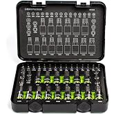 GRIPEDGE Tools | 38-PC Master RPT Hex Driver Set| Sizes 1.5MM - 19MM &amp; 1/16" - 3/4" | 1/4'' - 3/8'' - 1/2'' Drive | Made With S2 Steel | Includes Premium Plastic Case With Foam Insert |