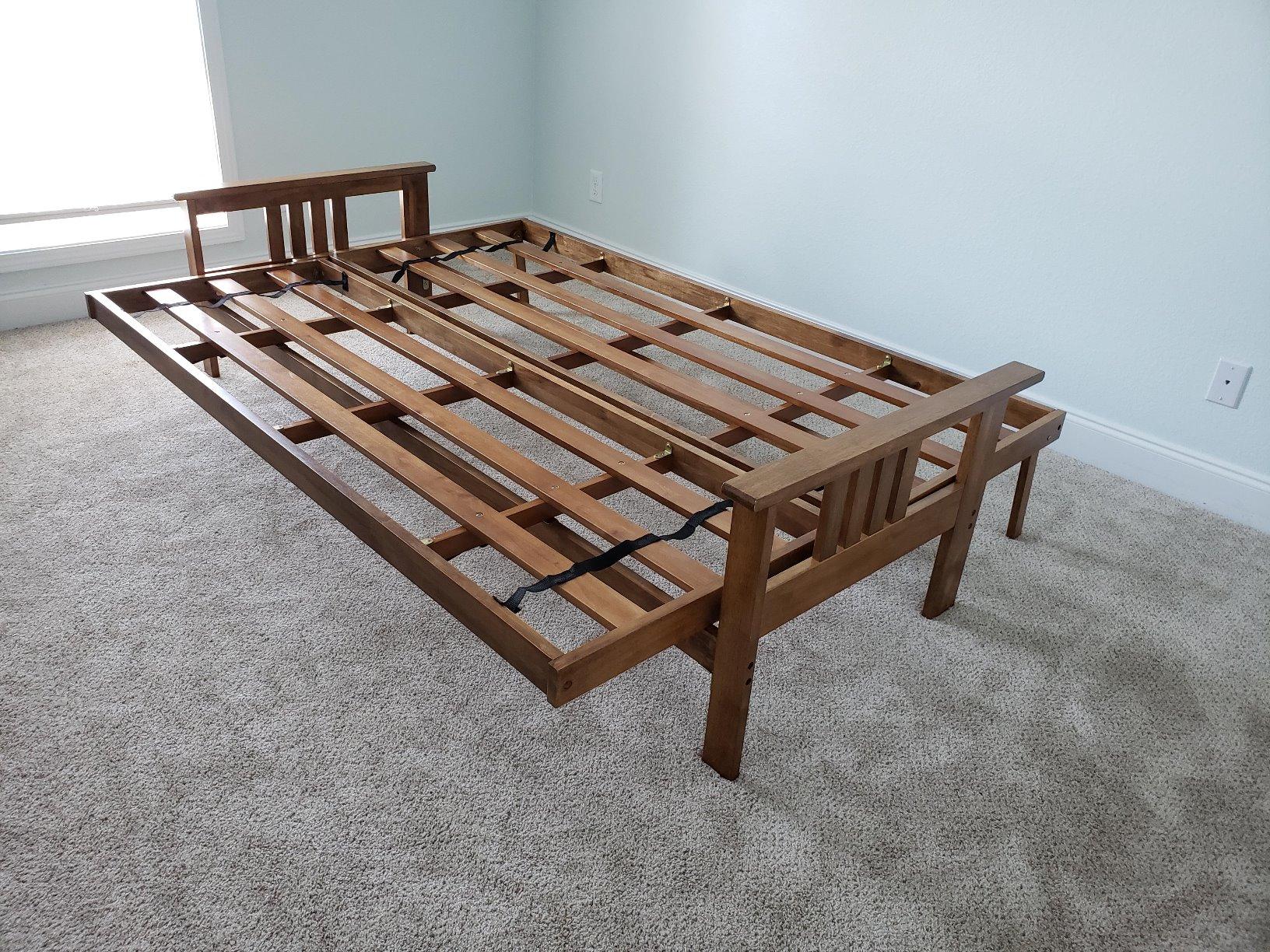 55/mo Finance Nirvana Futons Stanford Futon Set Queen Size, Frame