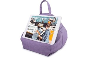 MoKo Tablet Pillow Stand, Lap Pillow Bed Sofa Soft Cushion Holder Xmas Gift for Phones Tablets Up to 11", Fit iPad 10th, iPad