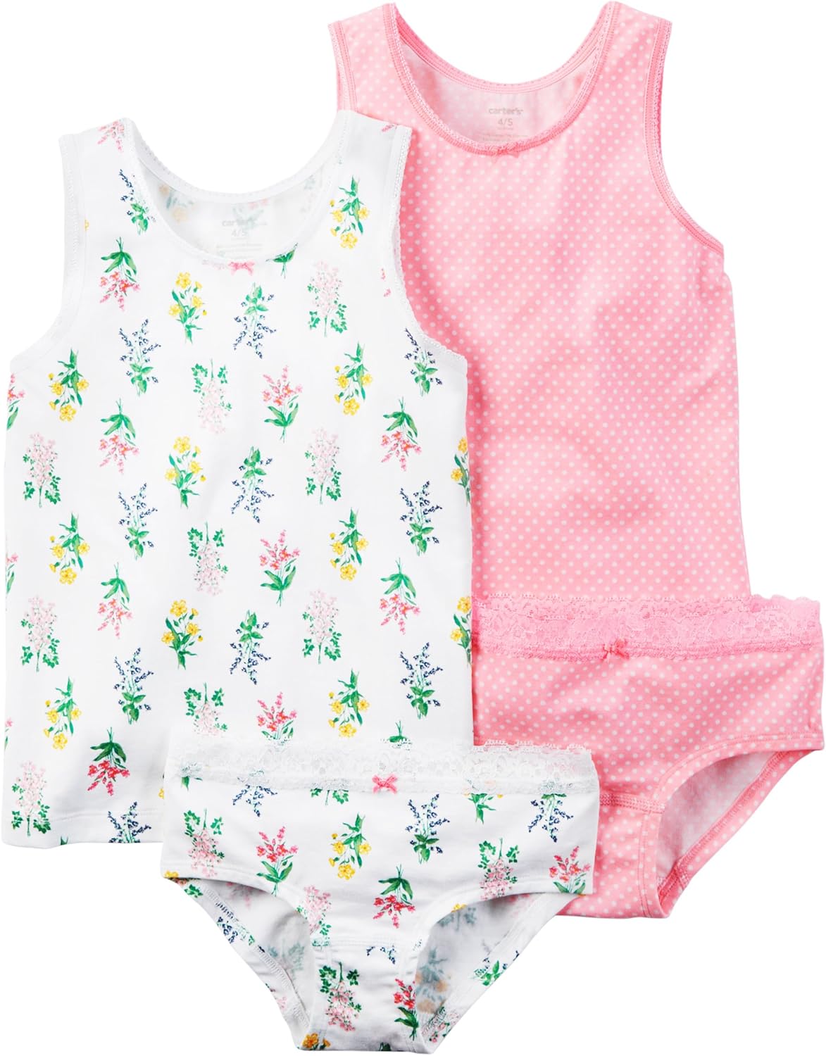 Carter's Girl's 4Pack Stretch Cotton Undershirts & Panties