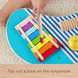 Fisher-Price Wood Toddler Musical Table 3-Piece Percussion Instrument HXT91 view 4