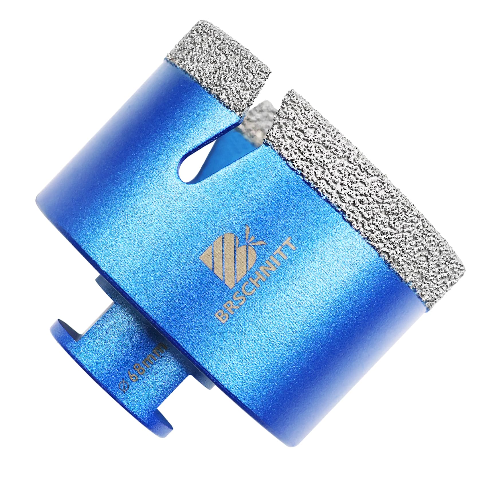 Diamond Core Drill Bit 68mm- BRSCHNITT Tile Hole Saw M14 for Tile Porcelain Stoneware Ceramic Marble Granite Drilling,Suitable for Angle Grinders — image 1