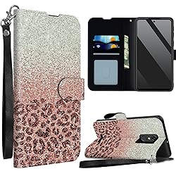 SROJDHFJB Pink Leopard Glitter for ConsumerCellular