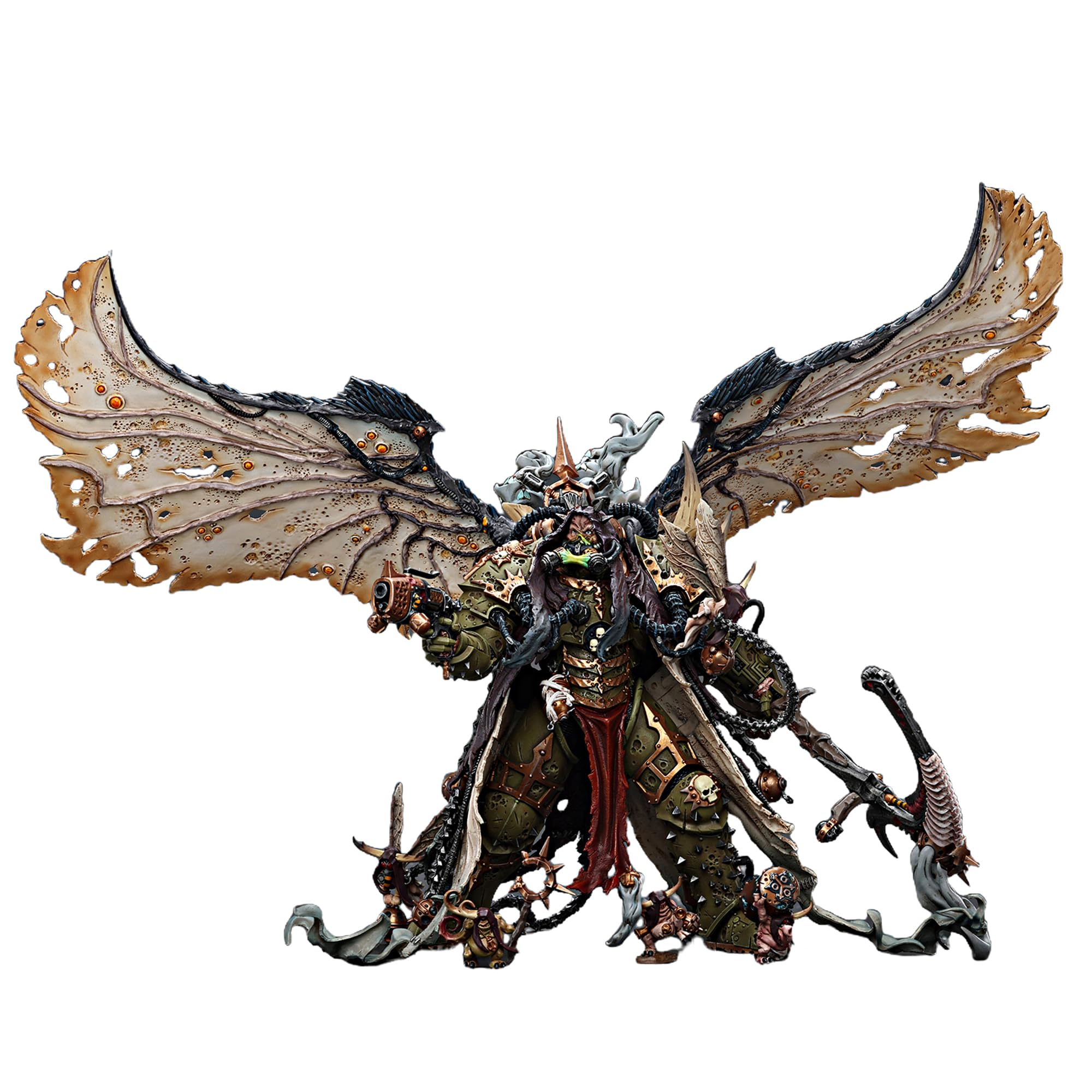 TOYVERSE Joytoy 1/18 Action Figure Warhammer 40,000, Mortarion, Daemon Primarch of Nurgle with Ancient Weapons 'The Lantern' and 'Silence', Mobile Joints Character Model, 21.2 cm, 15 Years and Older — image 1