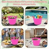 JMS 3 x Flexi Tub Garden Home 26L 42L 75L Colourful Plastic Buckets UK Made view 7